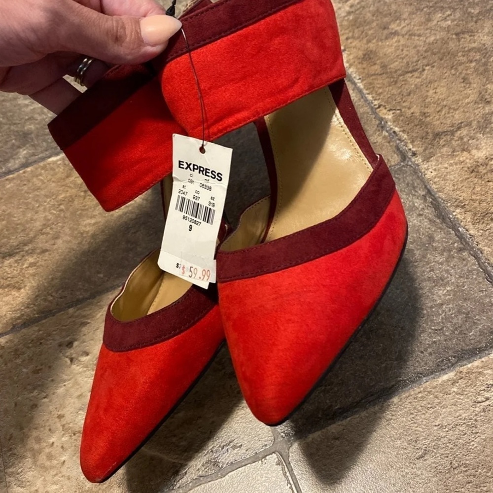 New Express suede heels